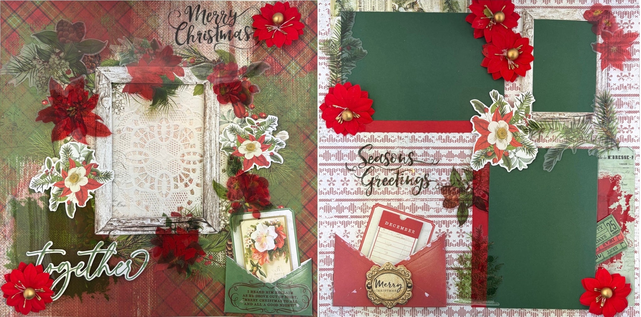 Poinsettia Dream 2-Page Layout (Virtual Class 128)
